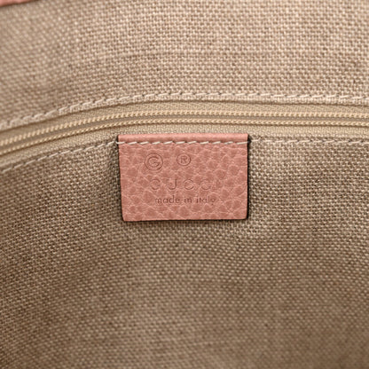 Gucci Dollar Calfskin GG Charm Satchel Soft Pink 6 of 7