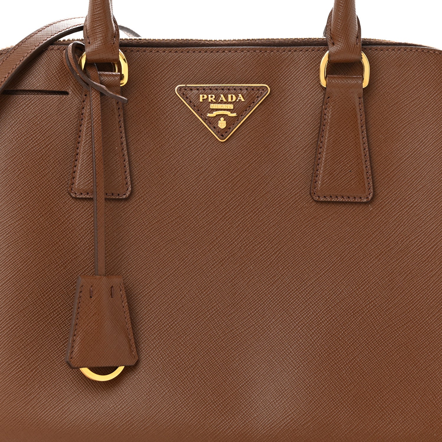 Prada Saffiano Lux Medium Promenade Tote Cacao 9 of 12