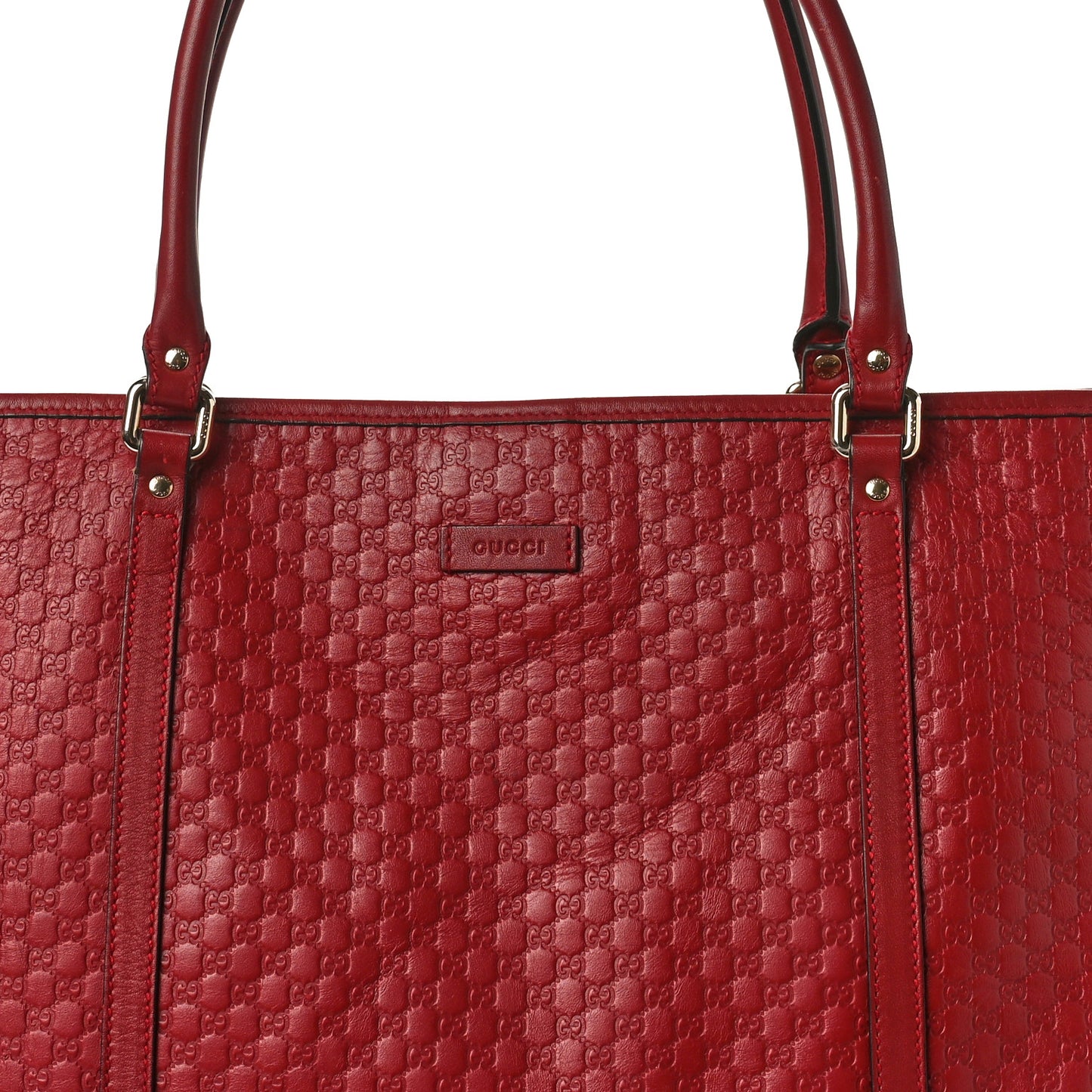 Microguccissima Large Joy Tote Red