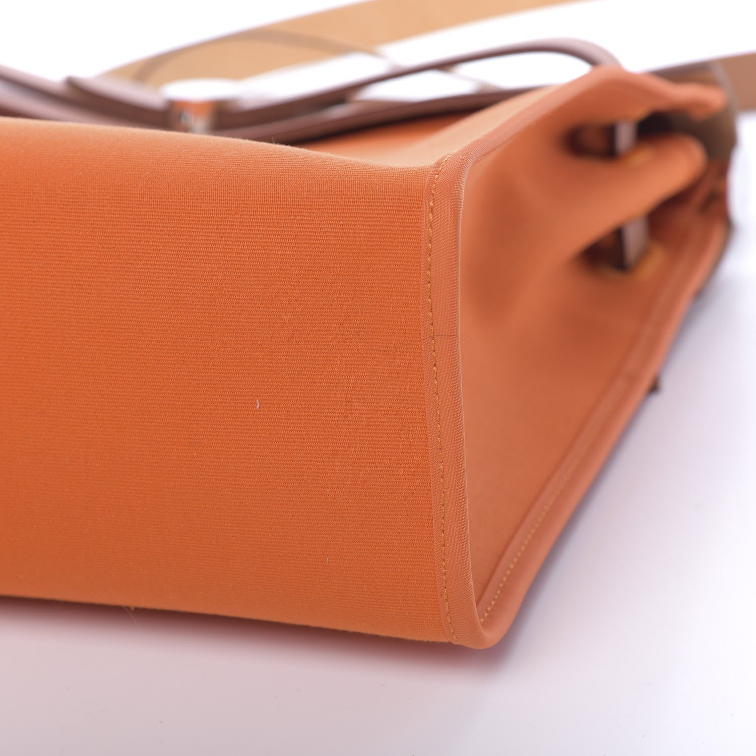 Hermes Vache Hunter Toile Herbag Zip 31 PM Orange 12 of 13