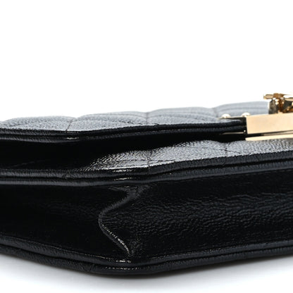 Chanel Caviar Quilted Golden Class Wallet On Chain WOC Black 9 of 10