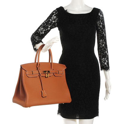 Hermes Togo Birkin 35 Gold 3 of 27