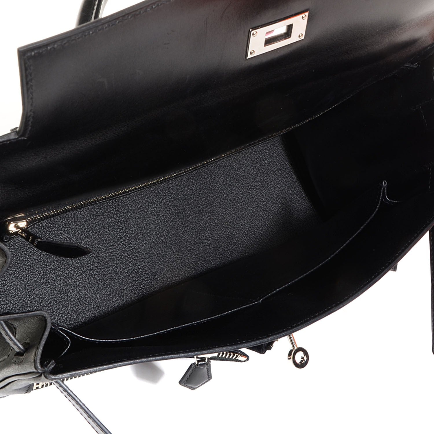 Hermes Box Toile Lakis Kelly 32 Black 6 of 24