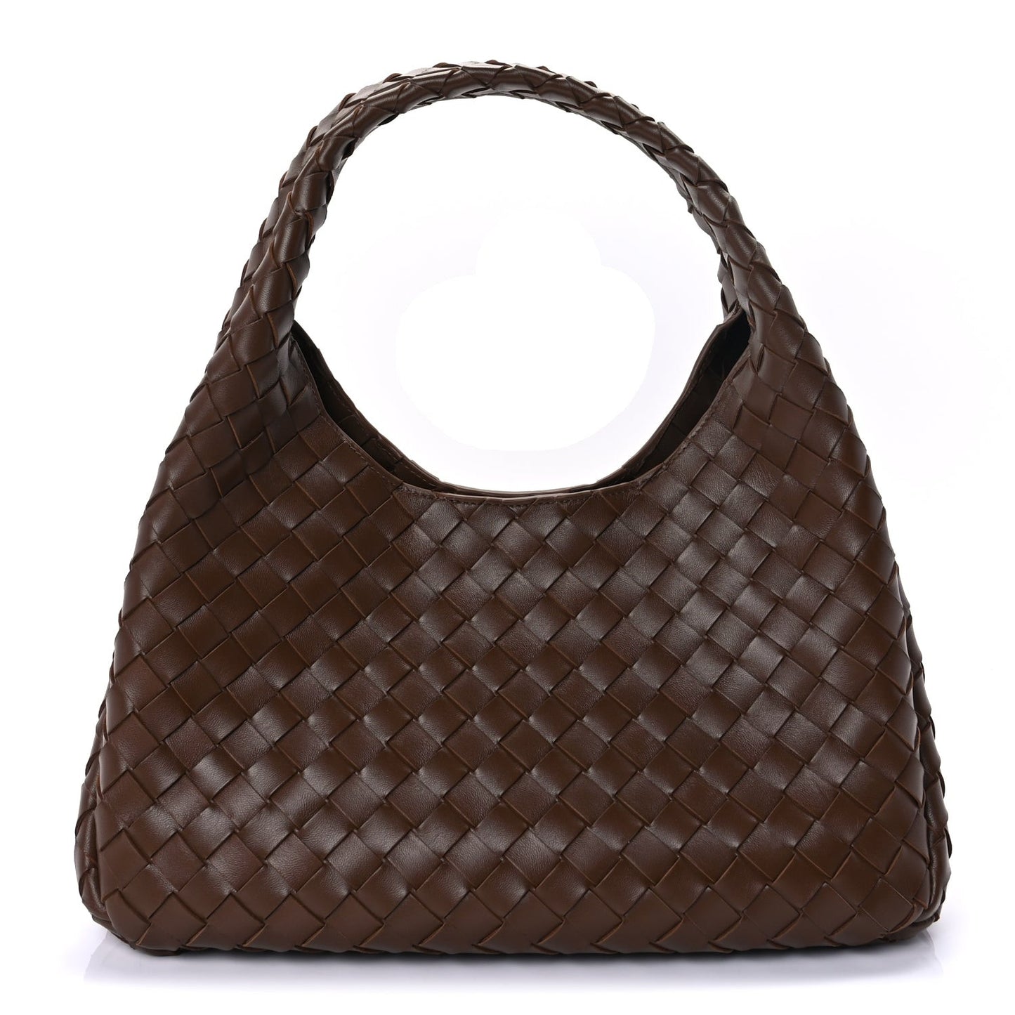 Intrecciato Medium Campana Shoulder Bag  Tannin
