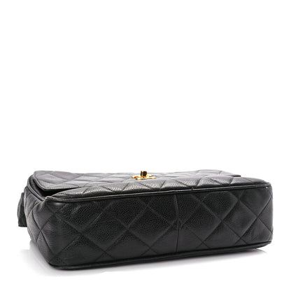 Chanel Caviar Quilted Flap Shoulder Bag Black 3 of 9