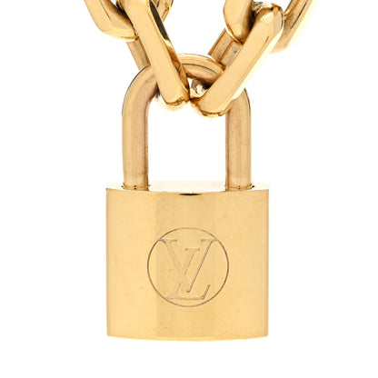 Louis Vuitton LV Edge Necklace Cadenas Gold 4 of 5