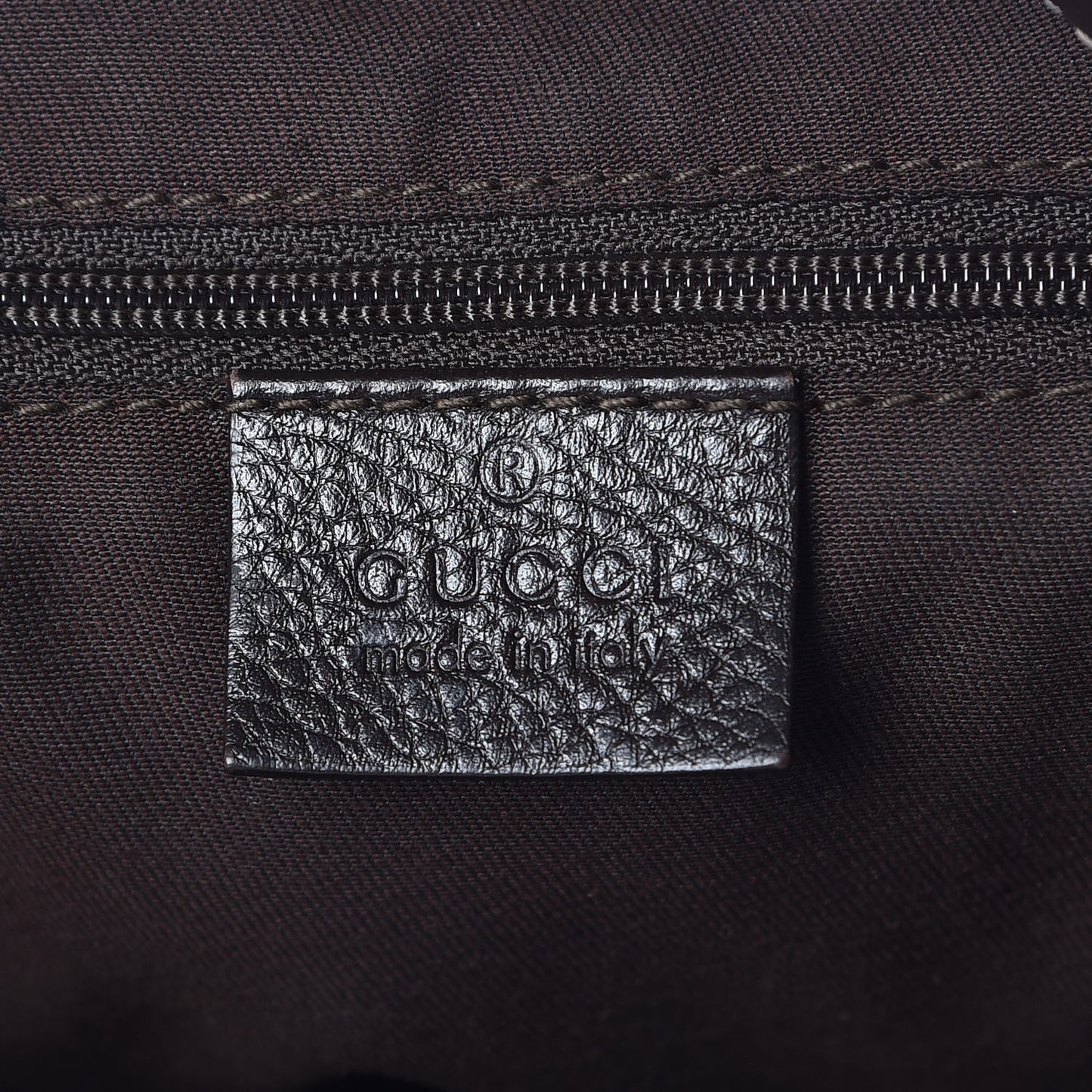 Monogram Large New Ladies Web Hobo Dark Brown