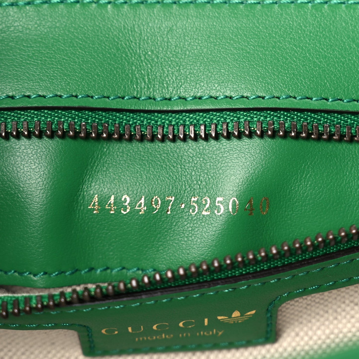 X Adidas Calfskin Matelasse Small GG Marmont Shoulder Bag Green