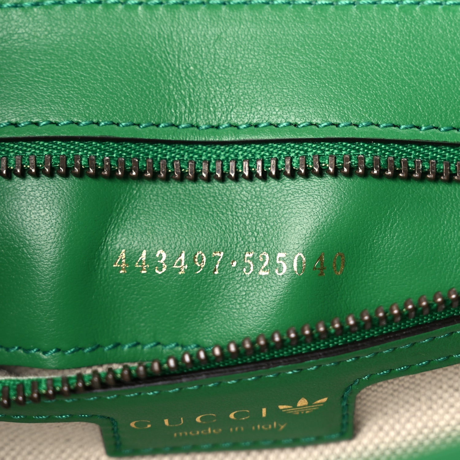 Gucci X Adidas Calfskin Matelasse Small GG Marmont Shoulder Bag Green 6 of 9
