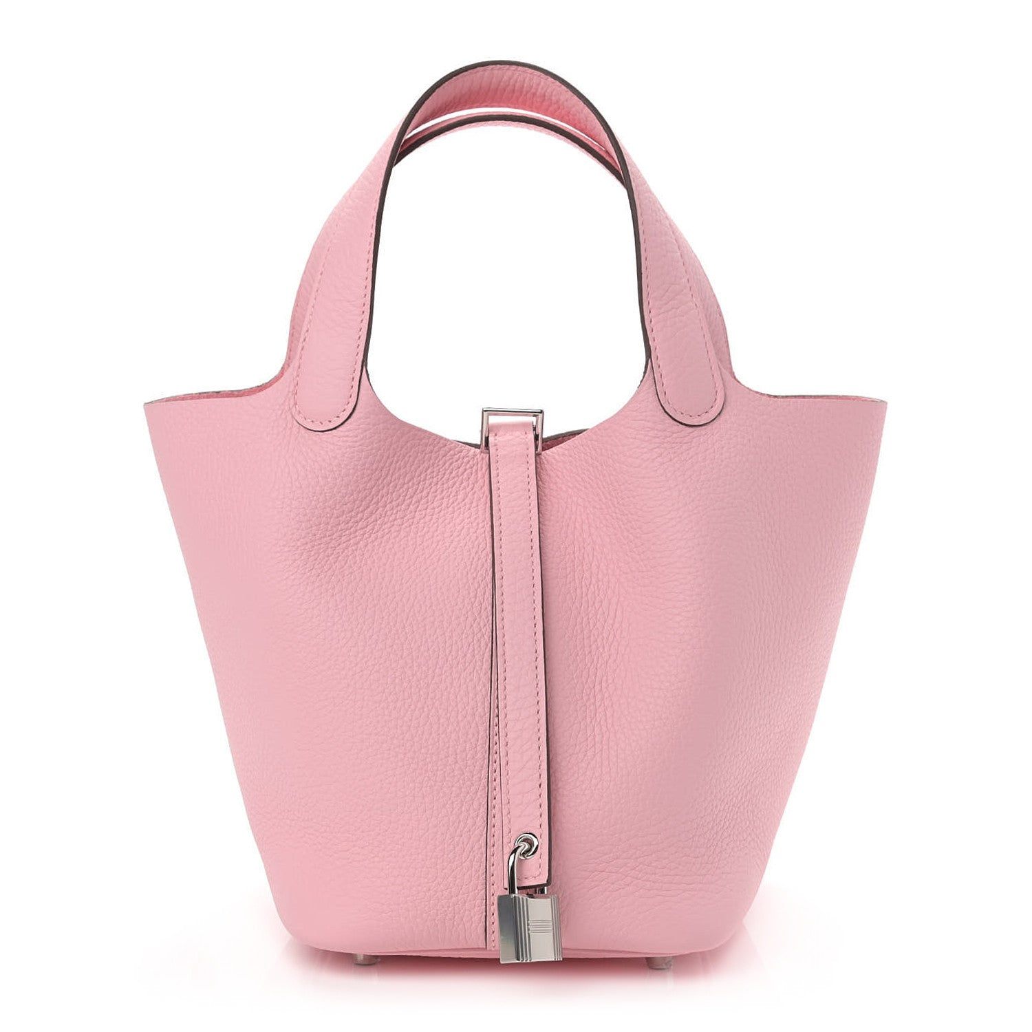 Hermes Taurillon Clemence Picotin Lock 18 PM Rose Sakura 1 of 9