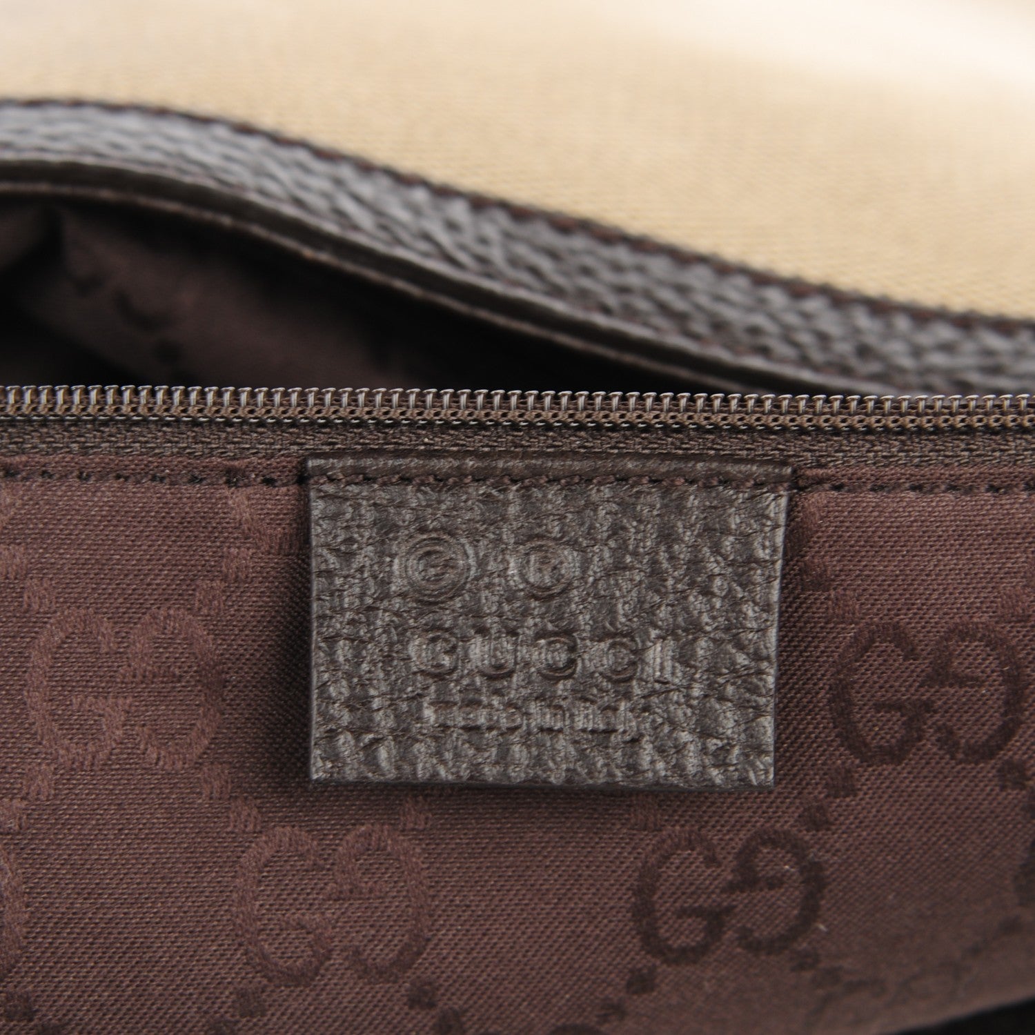 Gucci Canvas Britt Tote Dark Brown 6 of 7