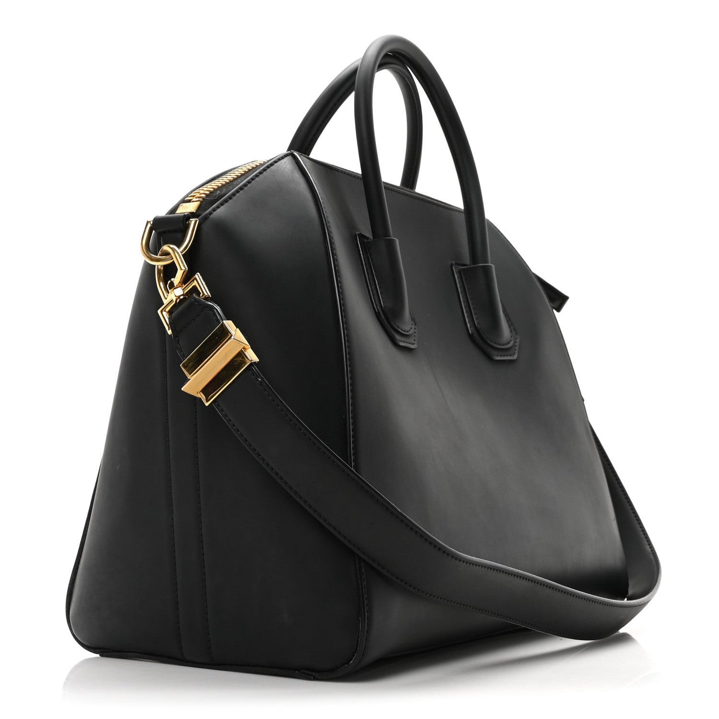 Rubber Effect Calfskin Antigona Black