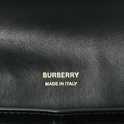 Burberry Calfskin Crocodile Embossed TB Continental Wallet Black 6 of 7