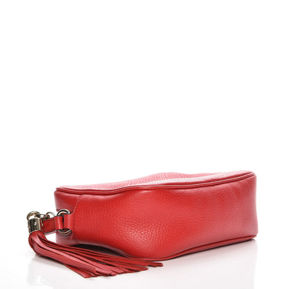 Gucci Pebbled Calfskin Small Soho Disco Bag Tabasco Red 4 of 7