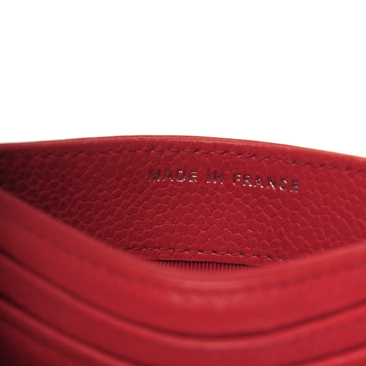 Chanel Caviar Quilted Card Holder Red 7 of 7