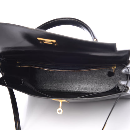 Hermes Box Kelly Retourne 32 Black 7 of 49