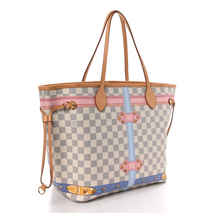 Louis Vuitton Damier Azur Summer Trunks Neo Neverfull MM 4 of 11