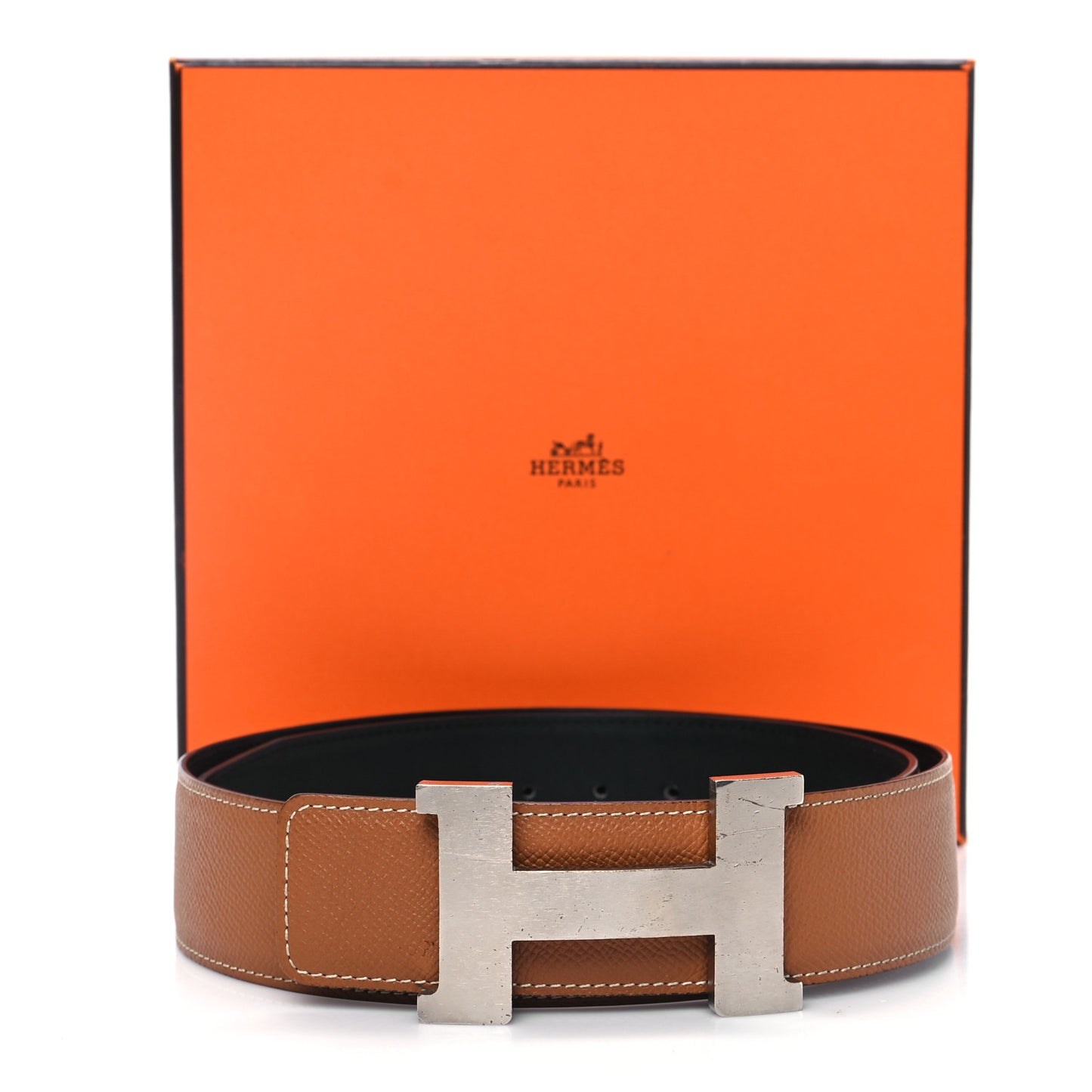 Swift Epsom 42mm H Belt 85 34 Black Gold