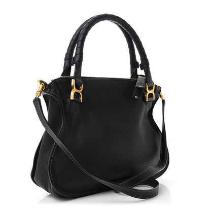 Chloe Calfskin Medium Marcie Satchel Black 3 of 7