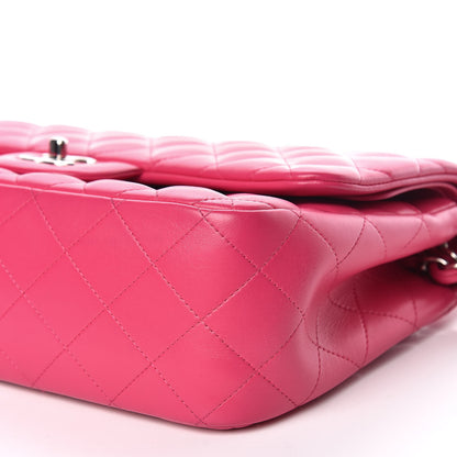 Chanel Lambskin Quilted Jumbo Double Flap Fuchsia 6 of 12