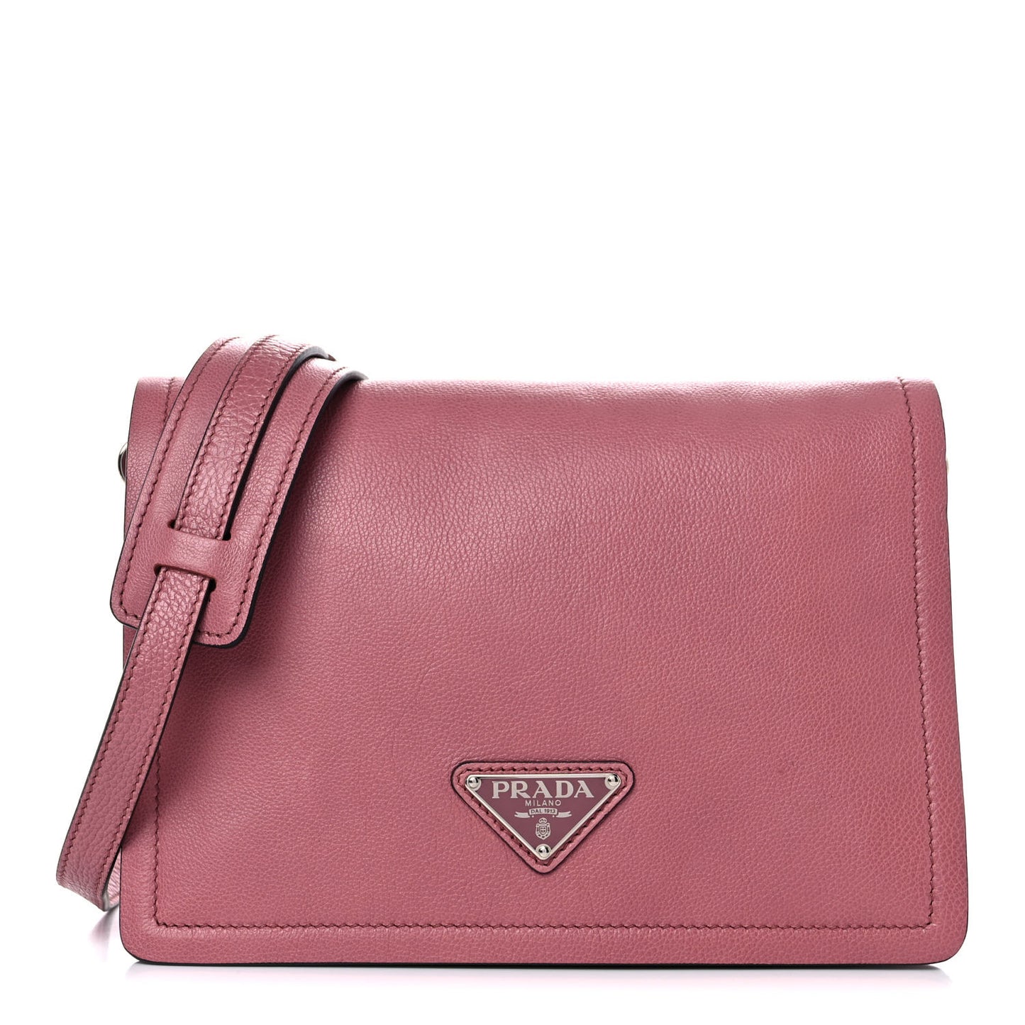 Glace Calf Shoulder Bag Pink