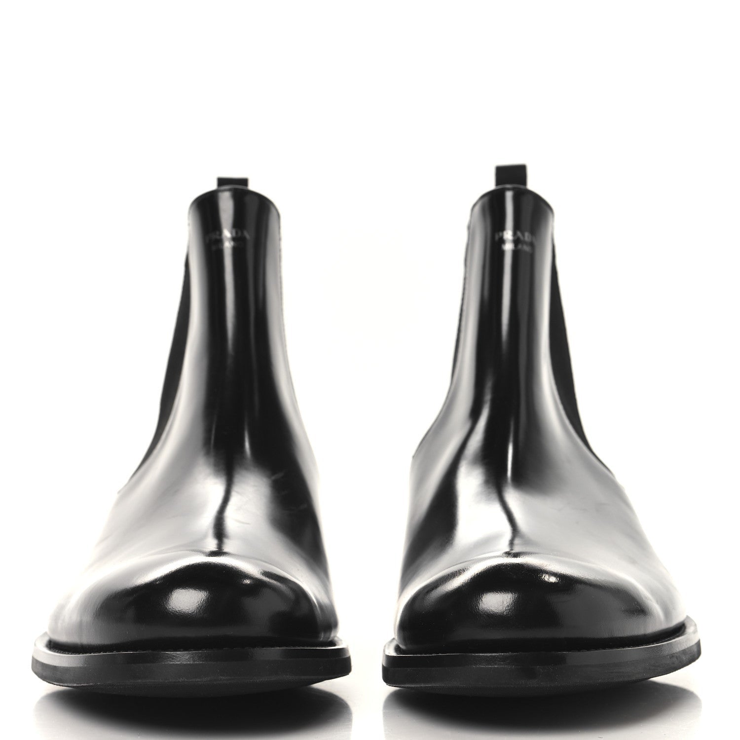 Prada Spazzolato Mens Chelsea Boots 12 Black 3 of 7
