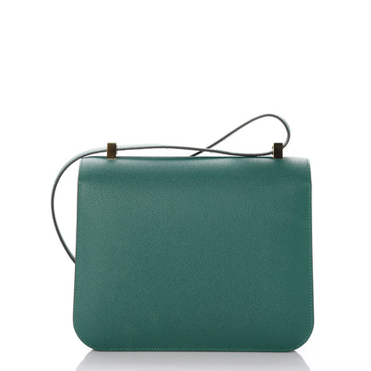 Hermes Epsom Horseshoe Constance 24 Malachite Bleu Sapphire 4 of 21