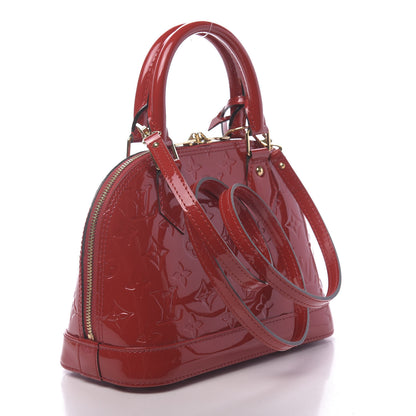 Louis Vuitton Vernis Alma BB Cherry 4 of 10