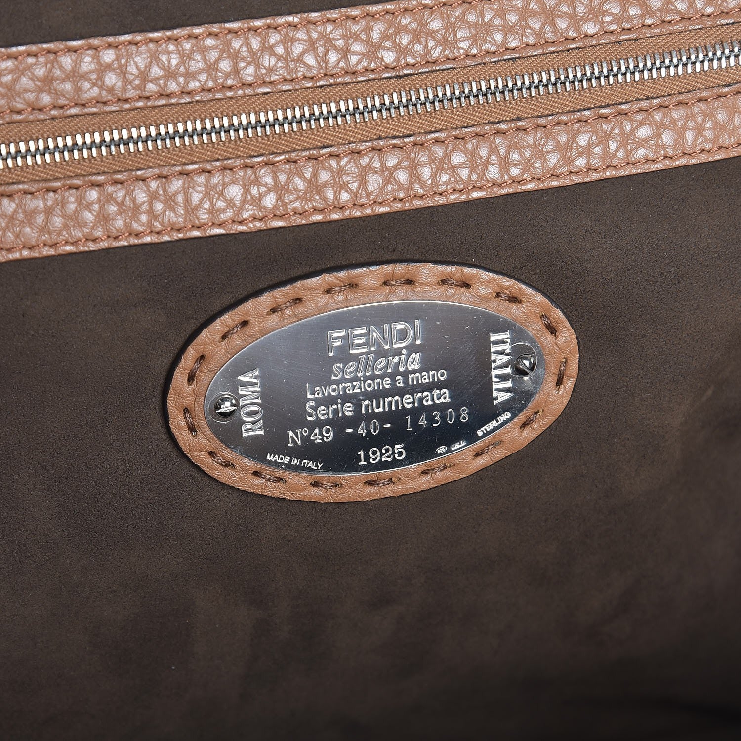 Fendi Cuoio Romano Selleria Adele 1328 Bag Mou 6 of 8