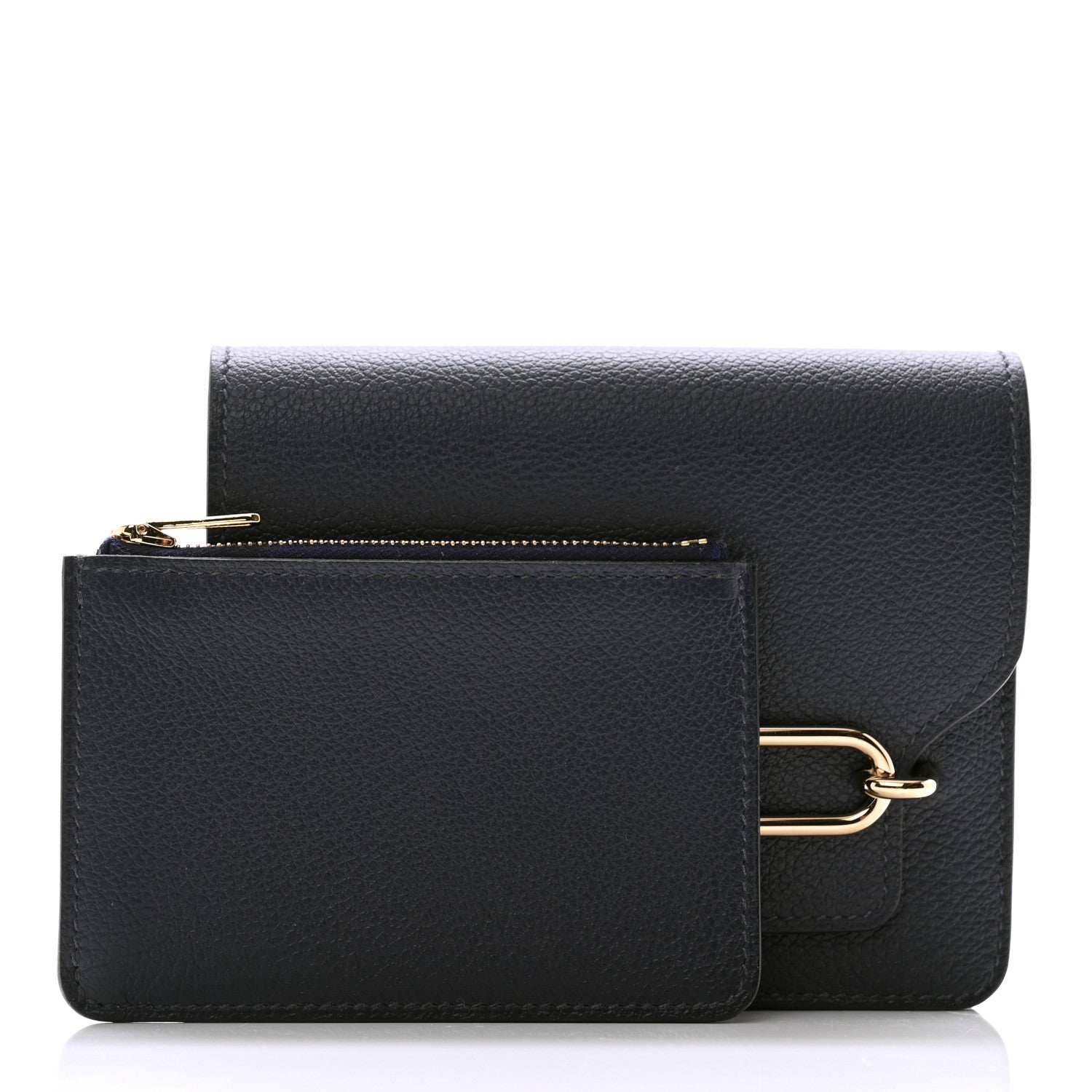 Hermes Evercolor Roulis Slim Wallet Bleu Nuit 3 of 8