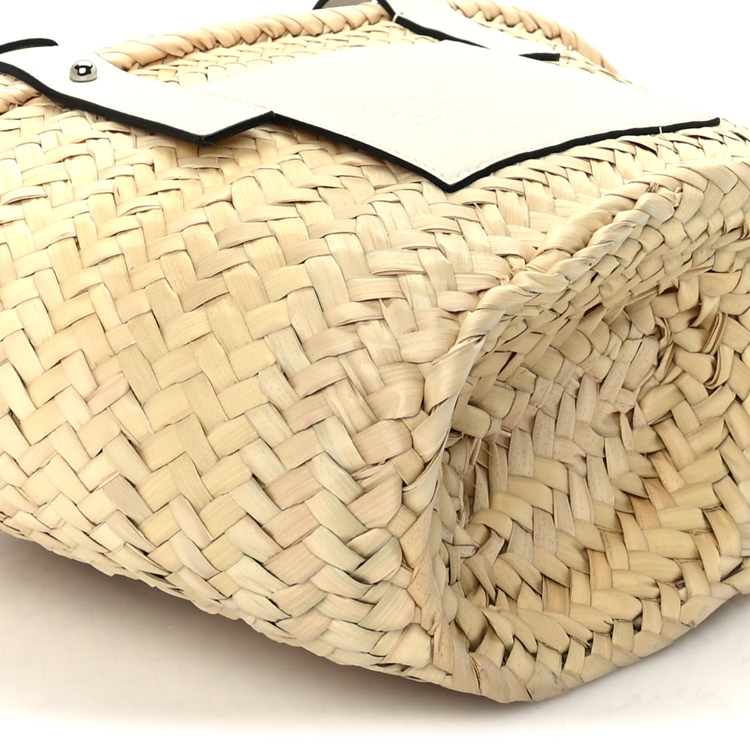 Loewe Raffia Small Basket Tote Bag  Natural White 7 of 8