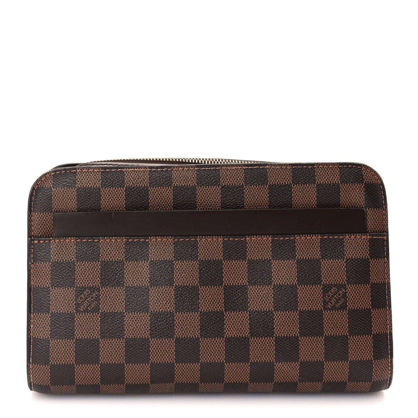 Damier Ebene Pochette Saint Louis Clutch Brown