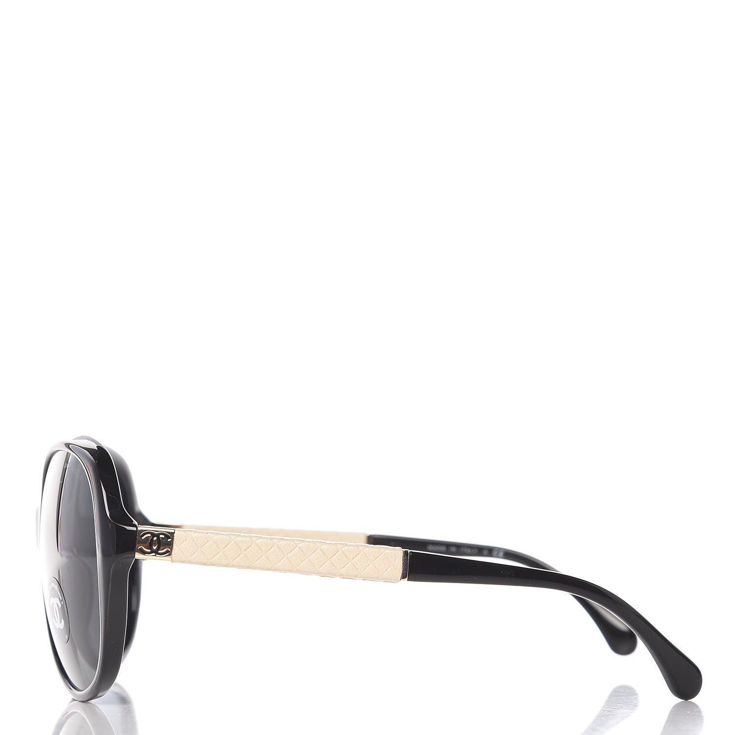 Chanel Quilted CC Sunglasses 5232 Black White 3 of 8