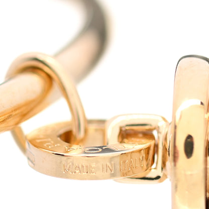 Bulgari 18K Yellow Gold B.Zero1 Dangle Hoop Earrings 5 of 7