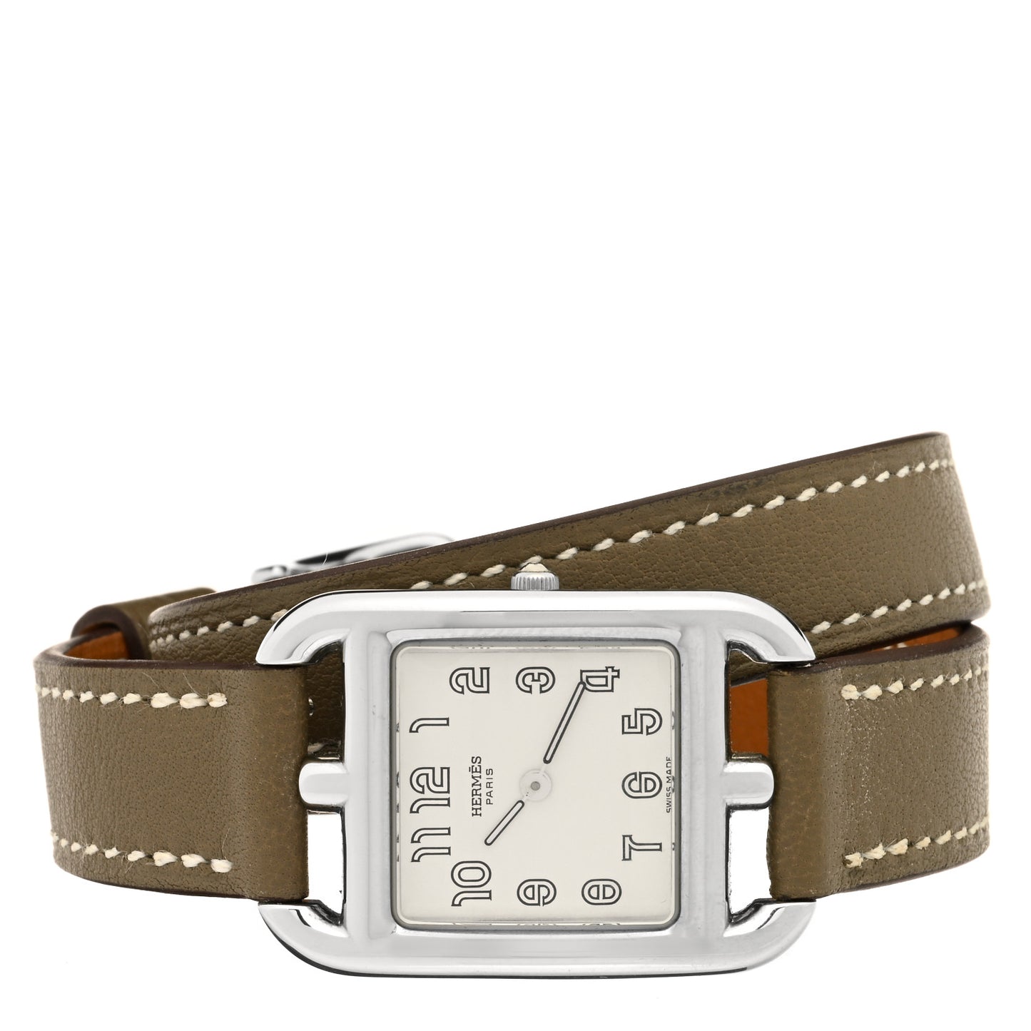 Stainless Steel Swift 23mm Cape Cod Double Tour Quartz Watch Etoupe