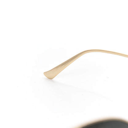 Gucci Metal Oversized Round Frame GG0225S Sunglasses Gold 7 of 8