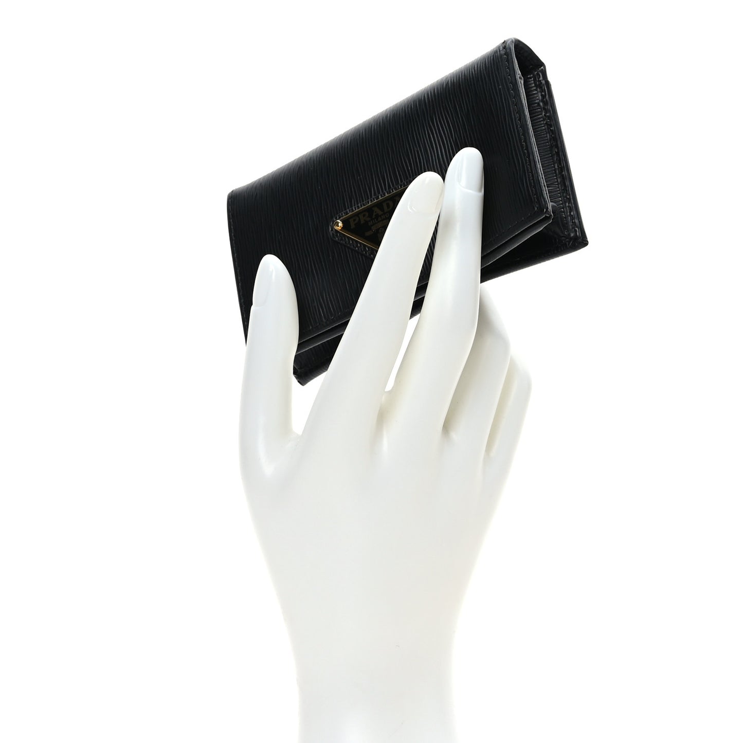 Vitello Move Triangle Logo Card Holder Black