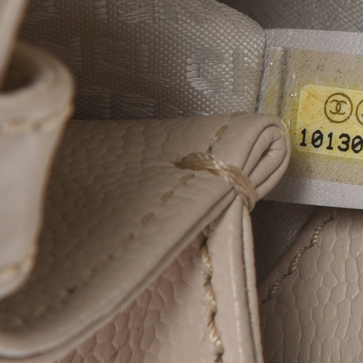 Caviar Quilted Mademoiselle Flap Bag Light Beige
