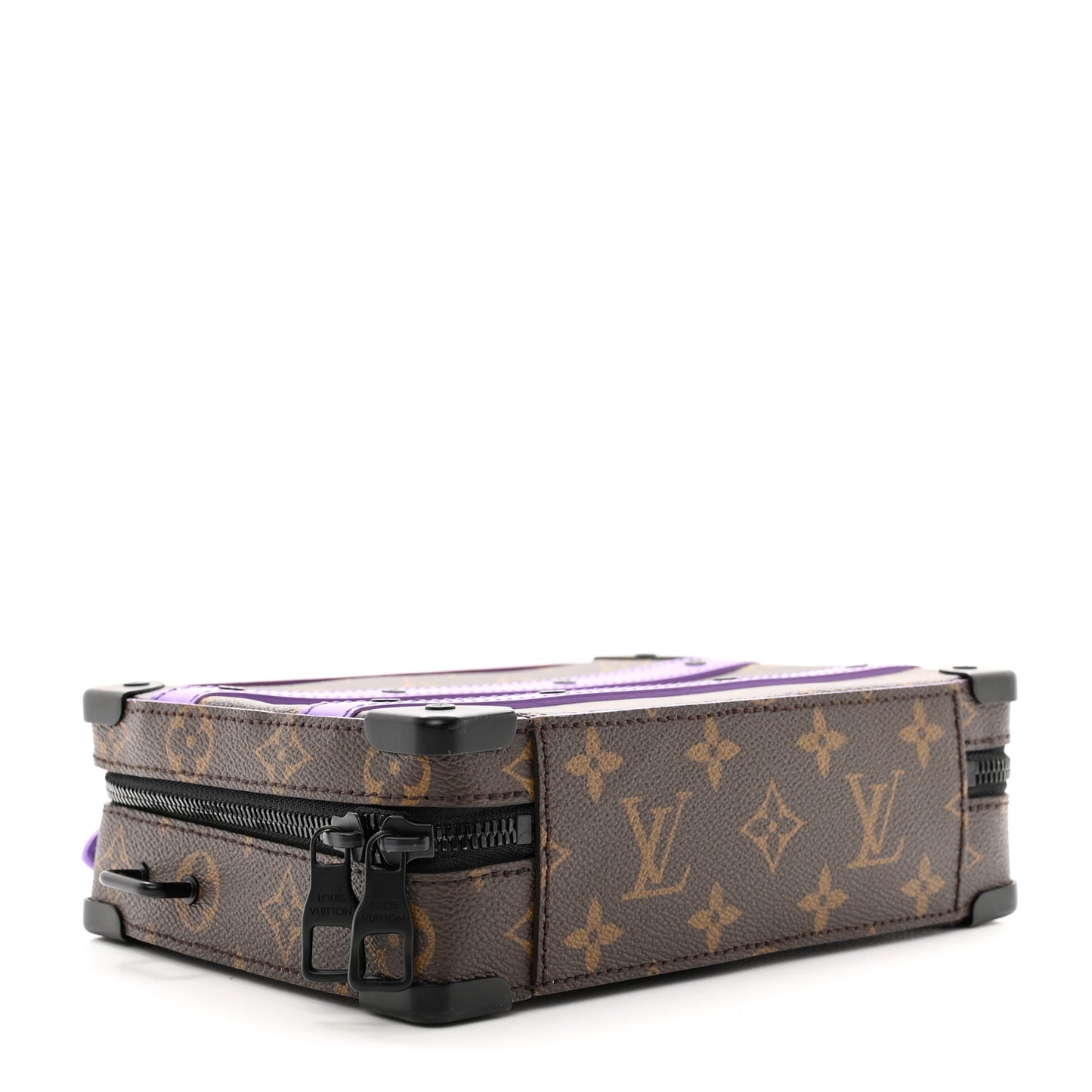Monogram Macassar Handle Soft Trunk Purple