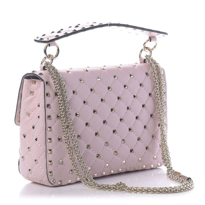 Valentino Garavani Nappa Medium Rockstud Spike Shoulder Bag Water Rose 2 of 10