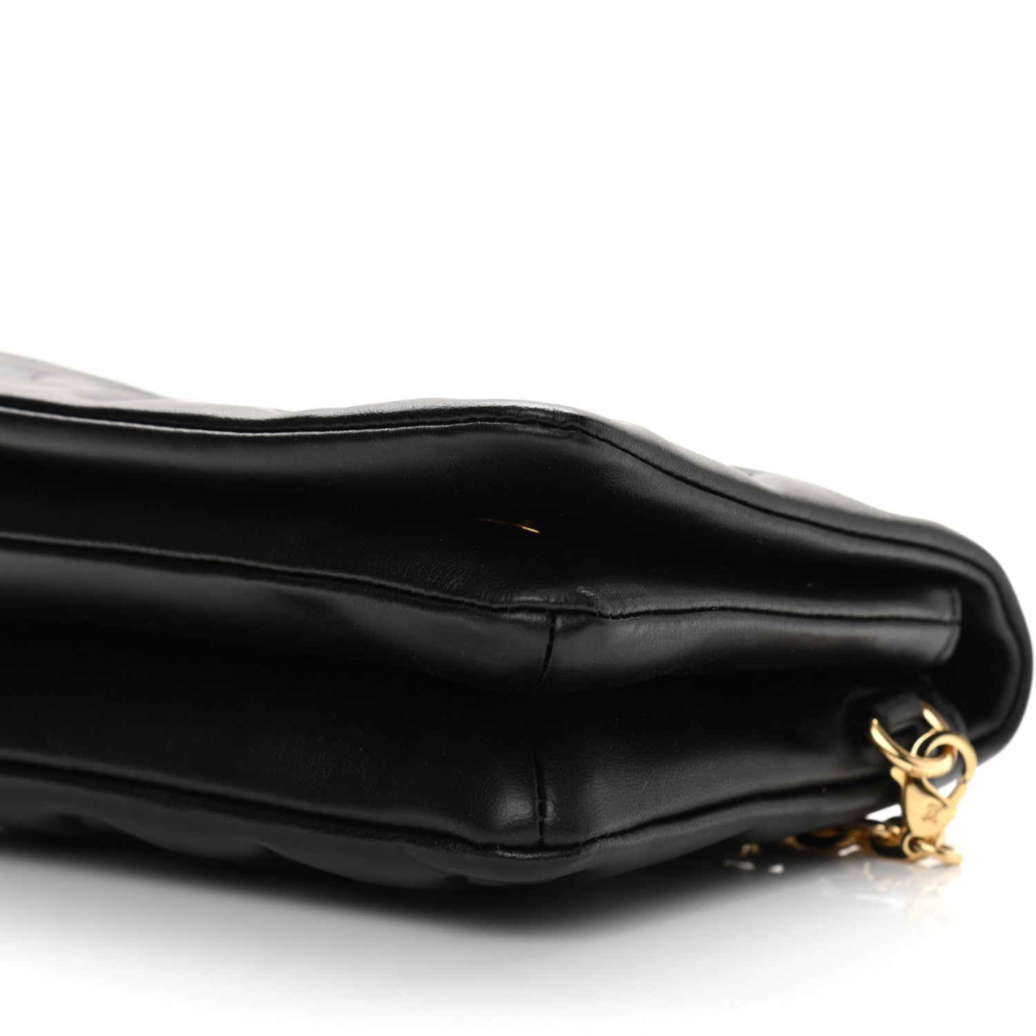 Louis Vuitton Lambskin Embossed Monogram Pochette Coussin Black 8 of 9