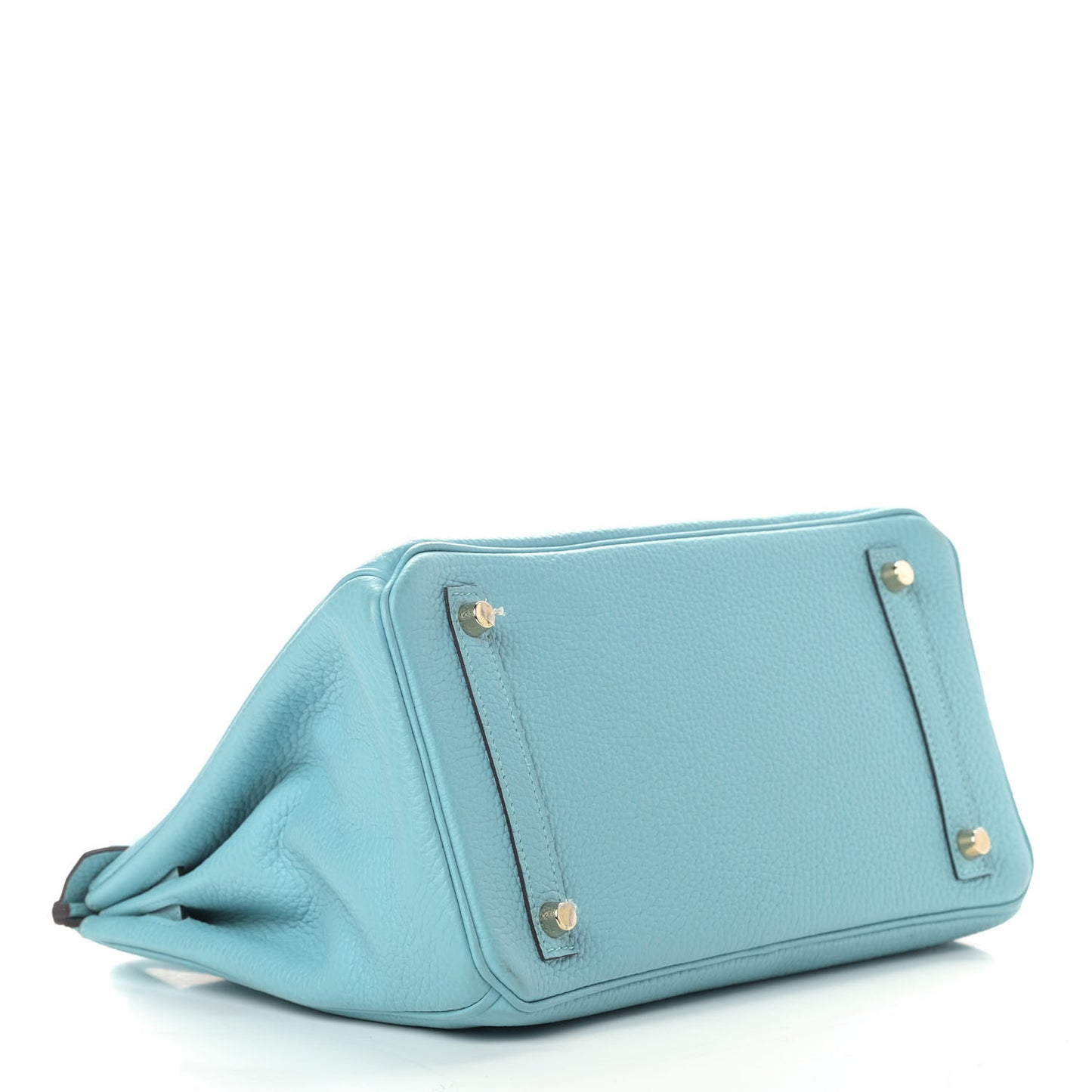 Taurillon Clemence Birkin 30 Bleu Atoll