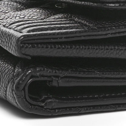 Chanel Caviar Quilted Small Boy Flap Wallet Black 11 of 11