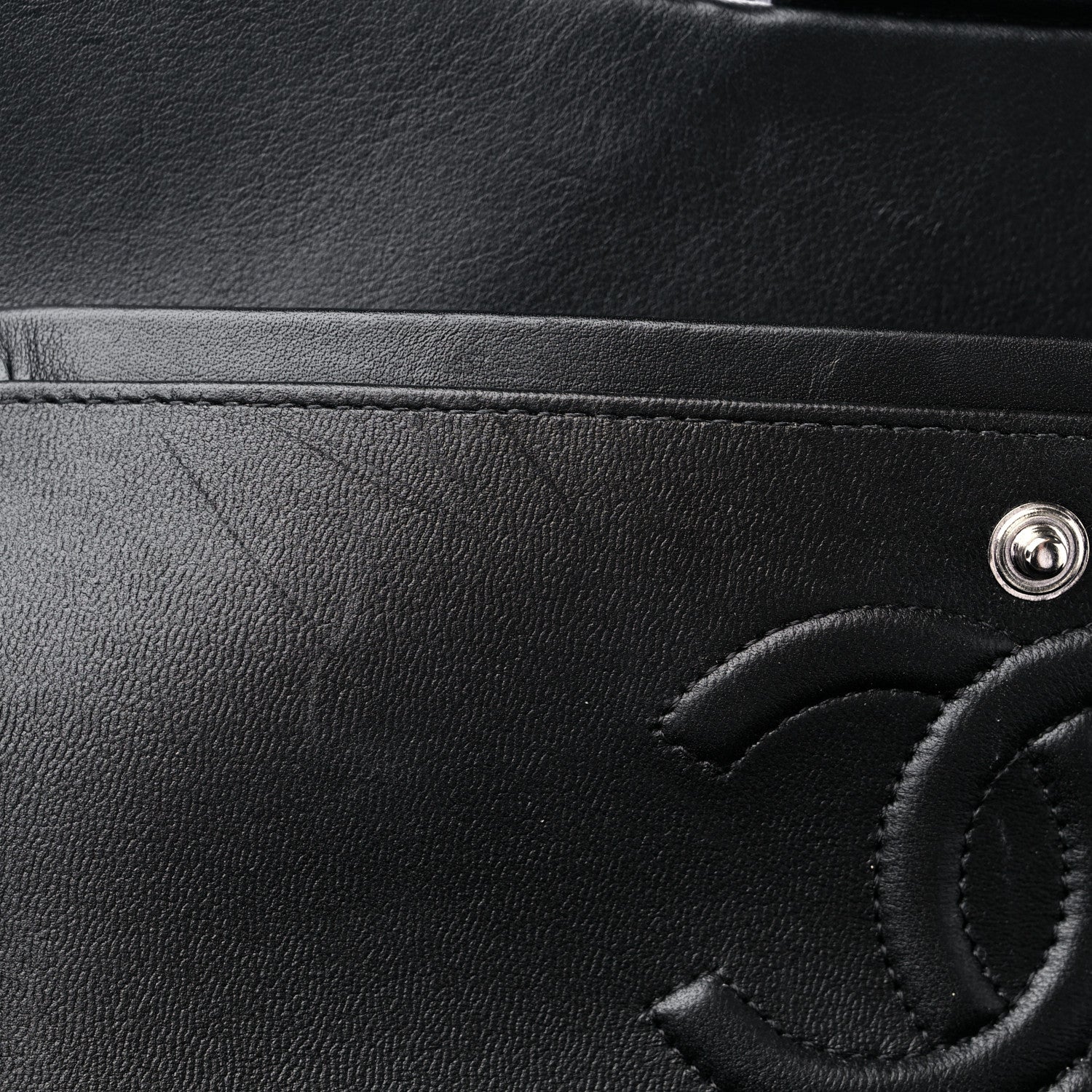 Chanel Calfskin Quilted Ombre Medium Double Flap Black 10 of 12