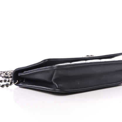 Chanel Lambskin Quilted Boy Wallet On Chain WOC Navy Blue 7 of 10