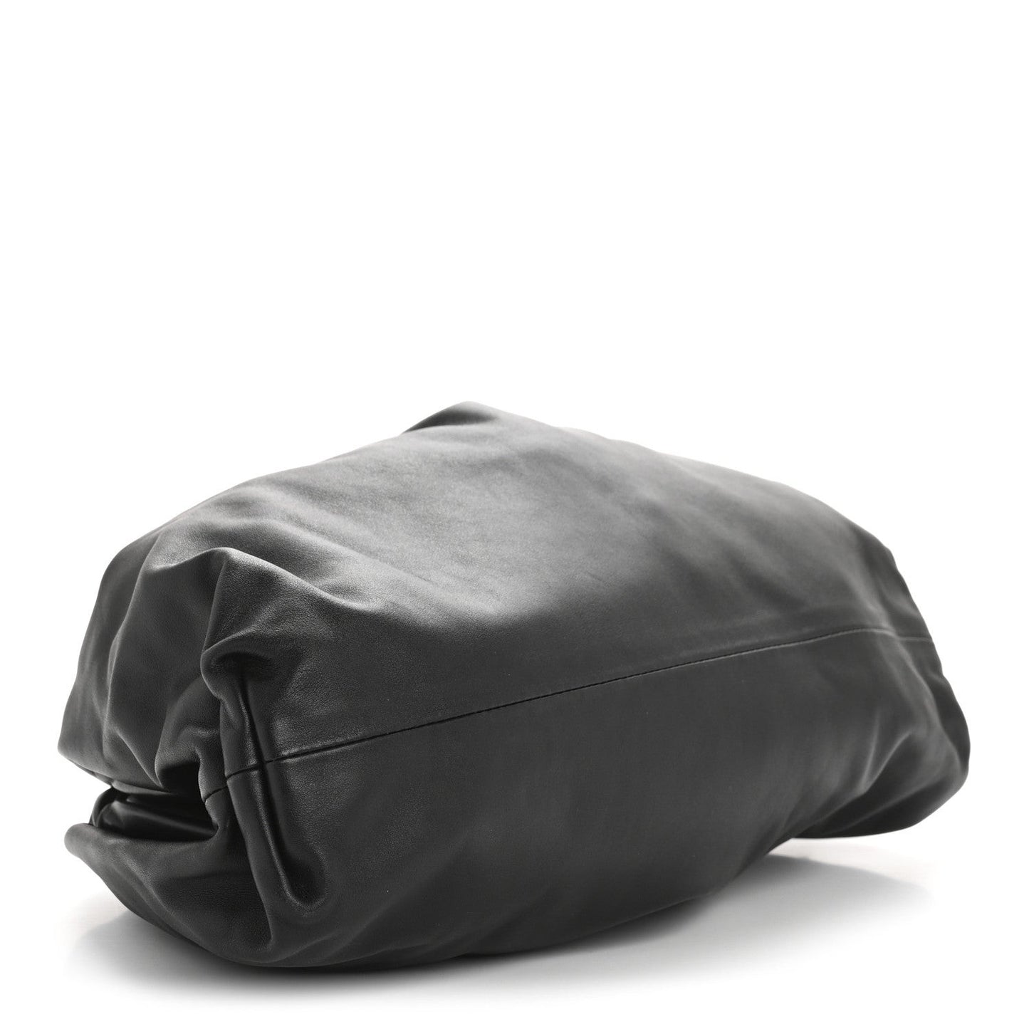 Smooth Butter Calf The Pouch Oversized Clutch Black