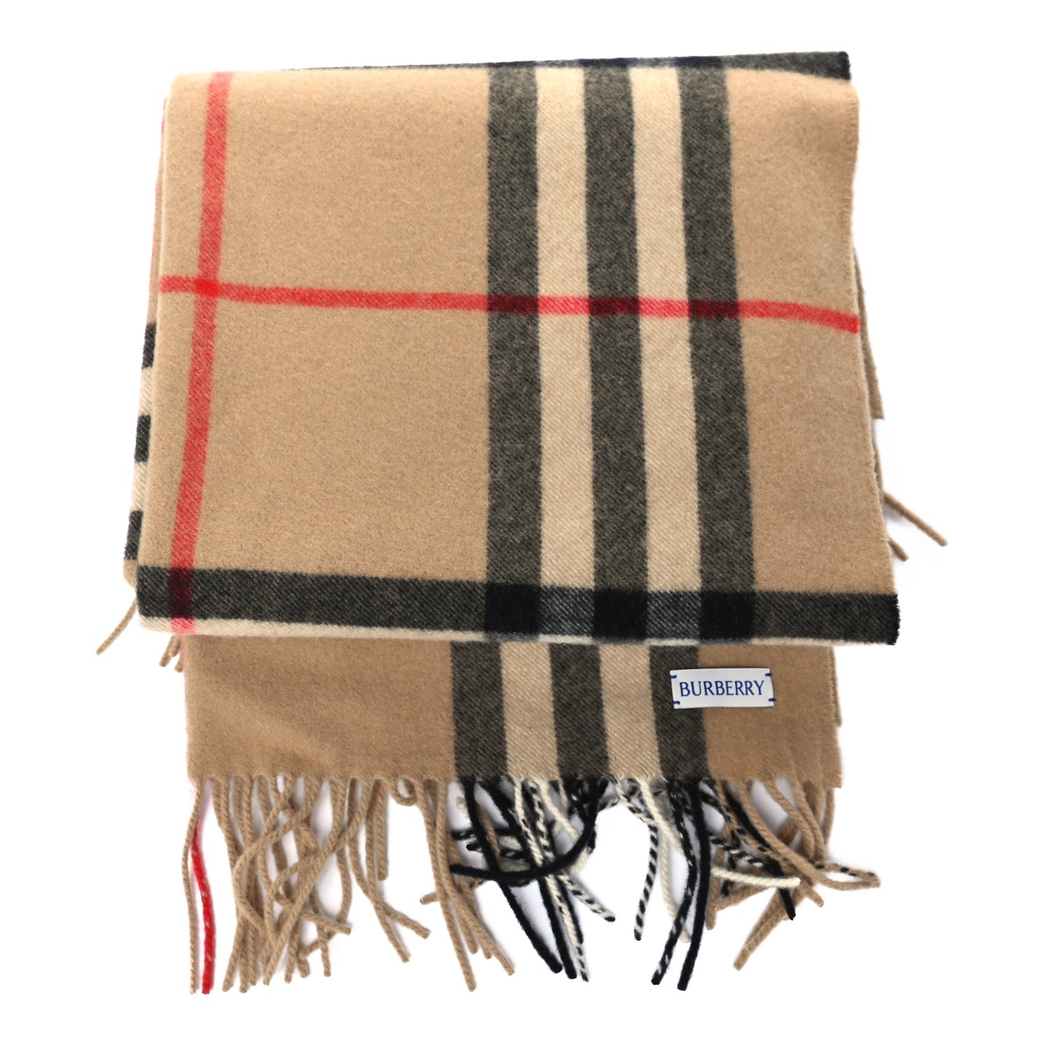 Burberry Wide Check Cashmere Scarf 1 of 4