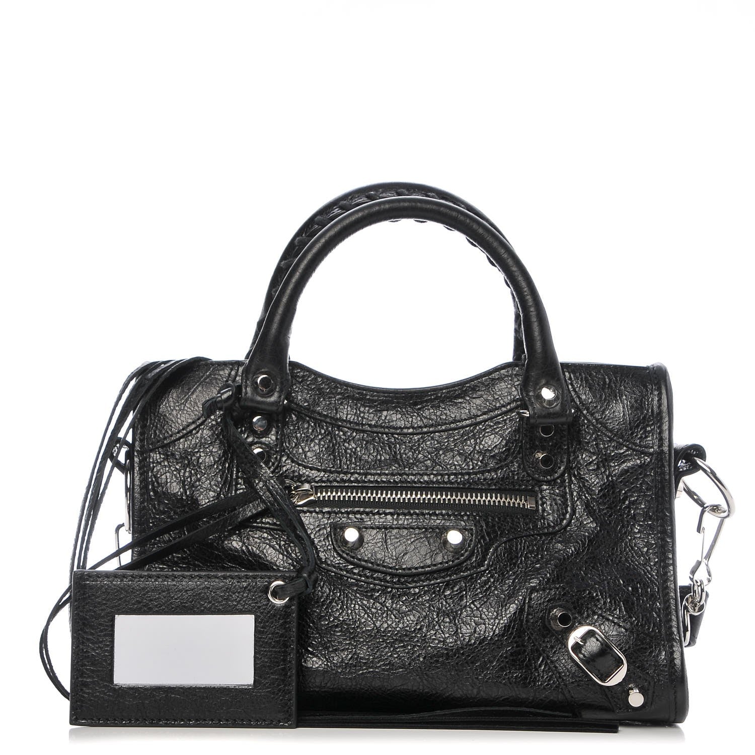 Balenciaga Agneau Classic Silver Hardware Mini City Black 1 of 7