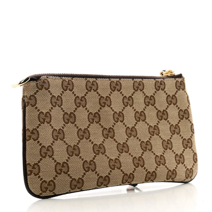 Gucci Monogram Jolicoeur Wristlet Dark Brown 3 of 8