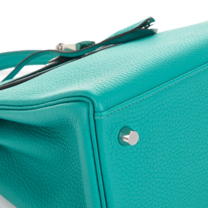 Hermes Taurillon Clemence Kelly Retourne 28 Bleu Paon 15 of 26